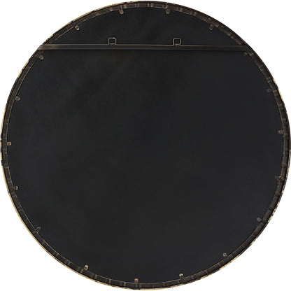 Dandridge Round Mirror by Uttermost in gold. Made from mdf, iron, mirror in a modern style.