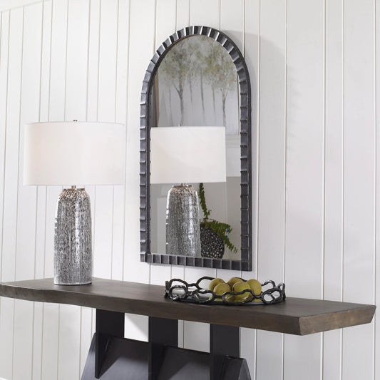 Dandridge Arch Mirror by Uttermost. Made from mdf, mirror, iron in a modern style.