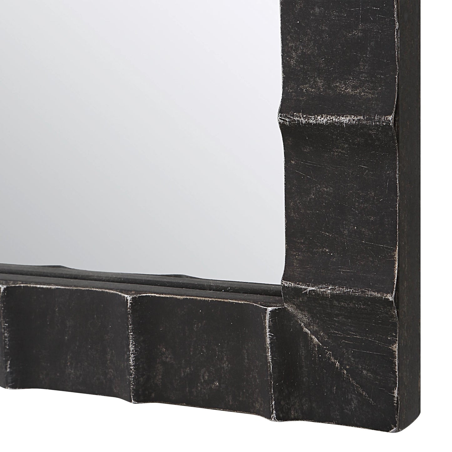 011 SI-1923578 | Closeup | Dandridge Arch Mirror by Uttermost. Made from mdf, mirror, iron in a modern style.