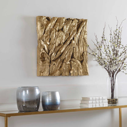 Rio Wood Wall Decor by Uttermost in whitewashed. Made from teak branch 100% in a eclectic & global style.