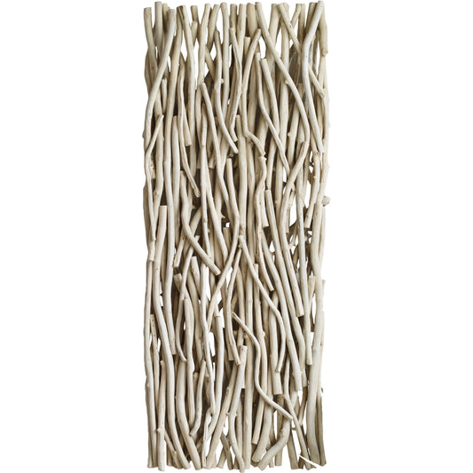 Gathered Bleached Wall Decor by Uttermost in teak. Made from teak branch in a modern style.