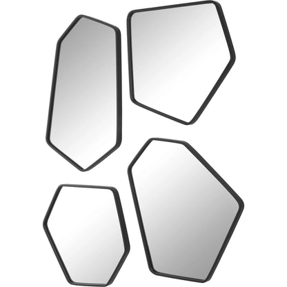 Linneah Mirrors by Uttermost in black. Made from mirror, iron, mdf in a modern style.