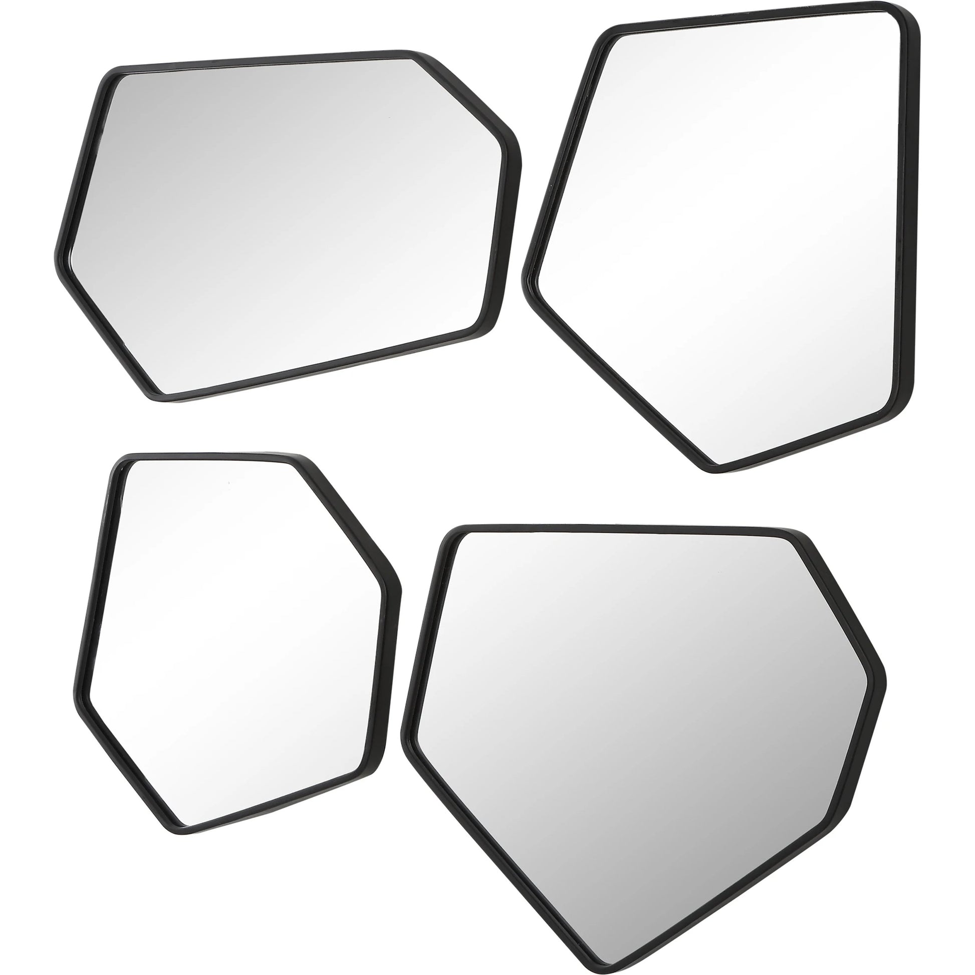 Linneah Mirrors by Uttermost in black. Made from mirror, iron, mdf in a modern style.