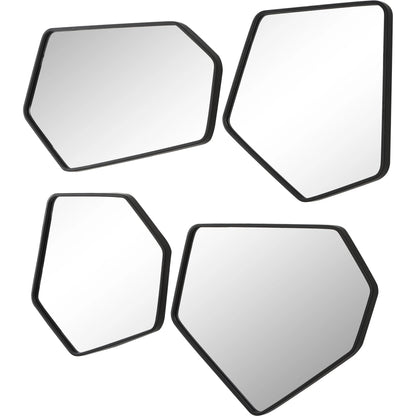 Linneah Mirrors by Uttermost in black. Made from mirror, iron, mdf in a modern style.