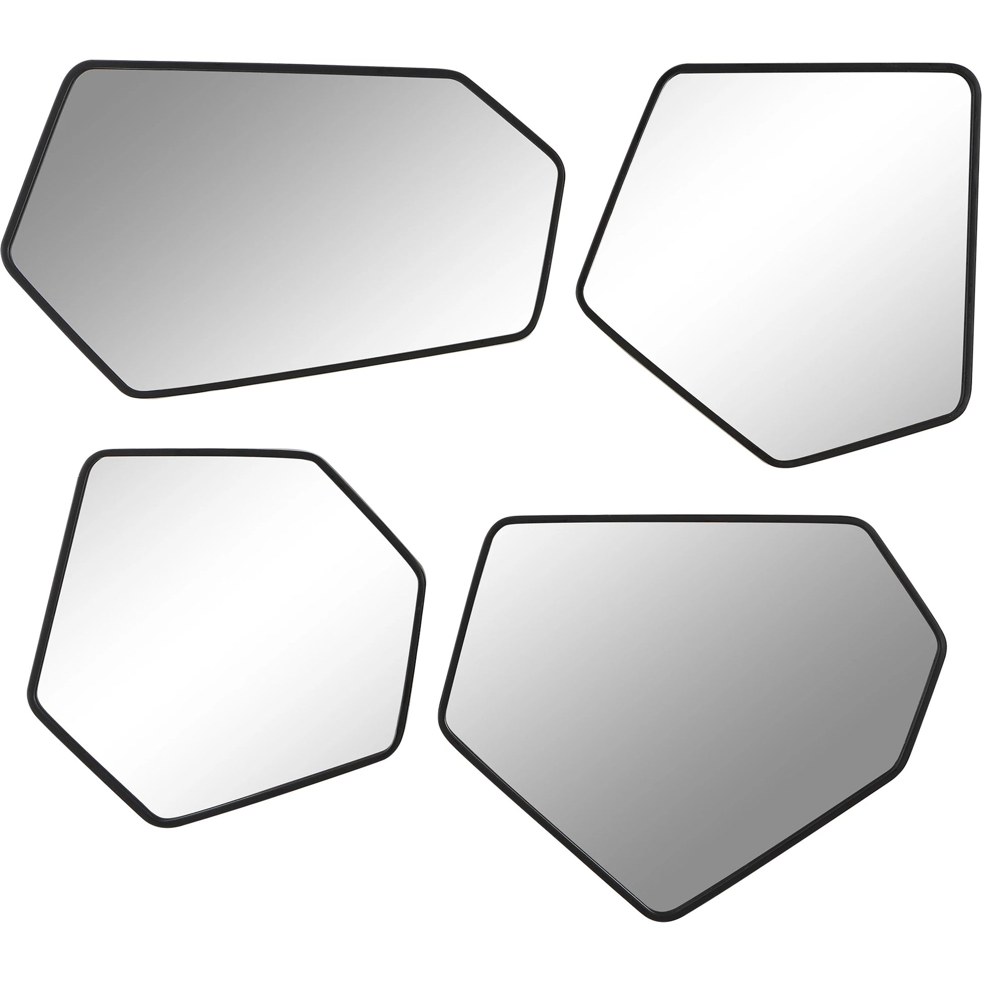 Linneah Mirrors by Uttermost in black. Made from mirror, iron, mdf in a modern style.