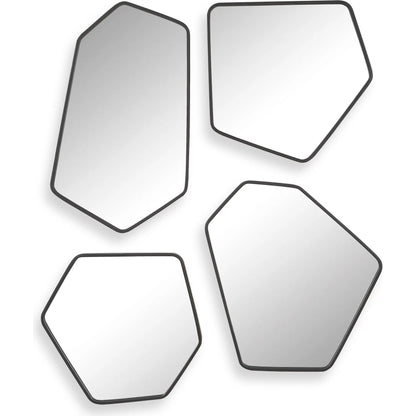 Linneah Mirrors by Uttermost in black. Made from mirror, iron, mdf in a modern style.