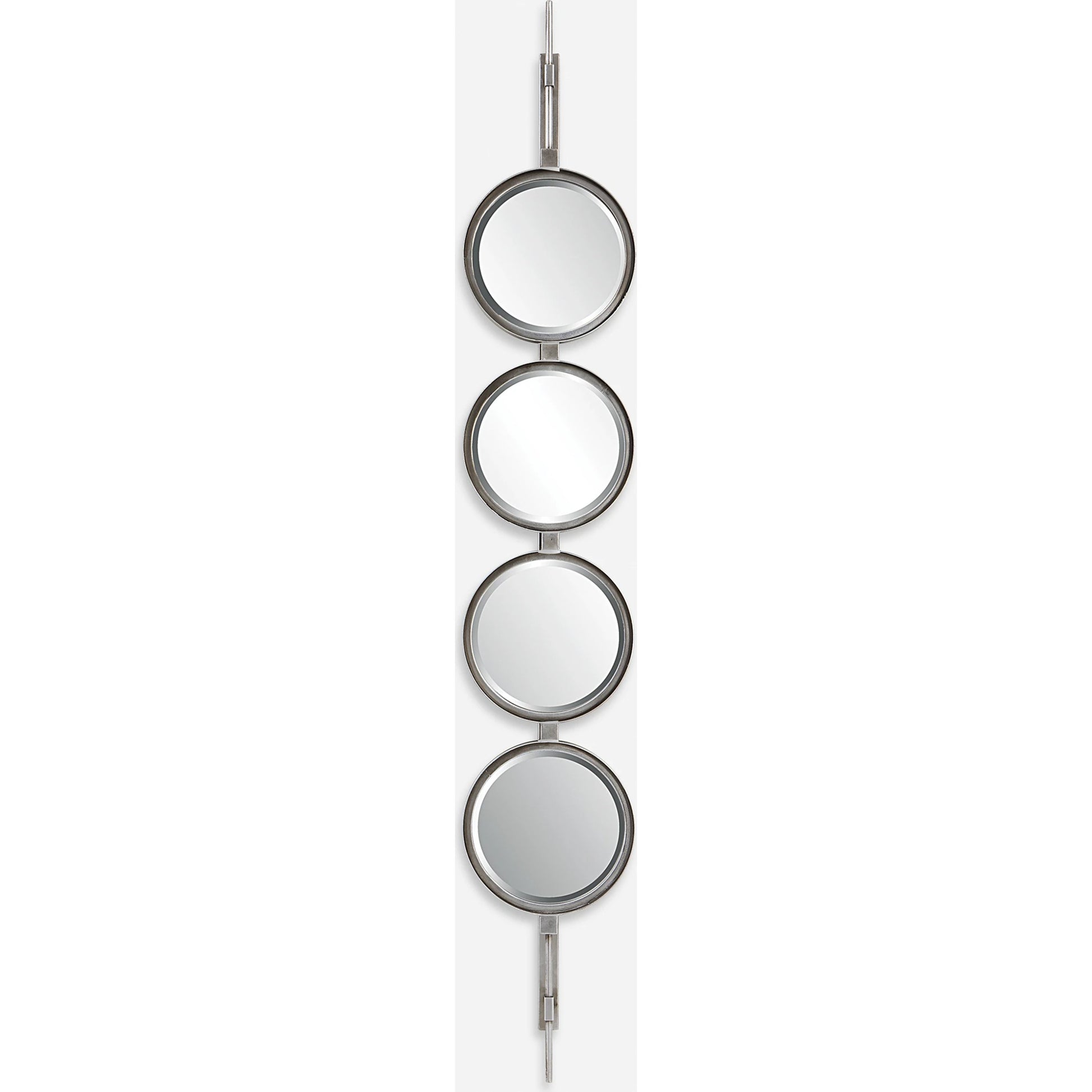 Button Mirror by Uttermost. Made from iron, mdf, glass in a transitional style.