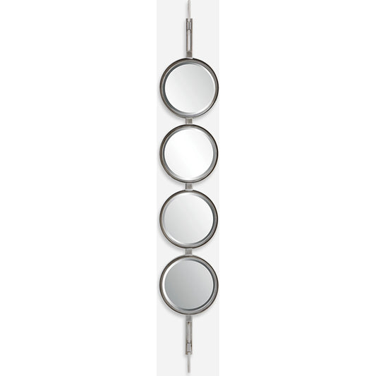 Button Mirror by Uttermost. Made from iron, mdf, glass in a transitional style.