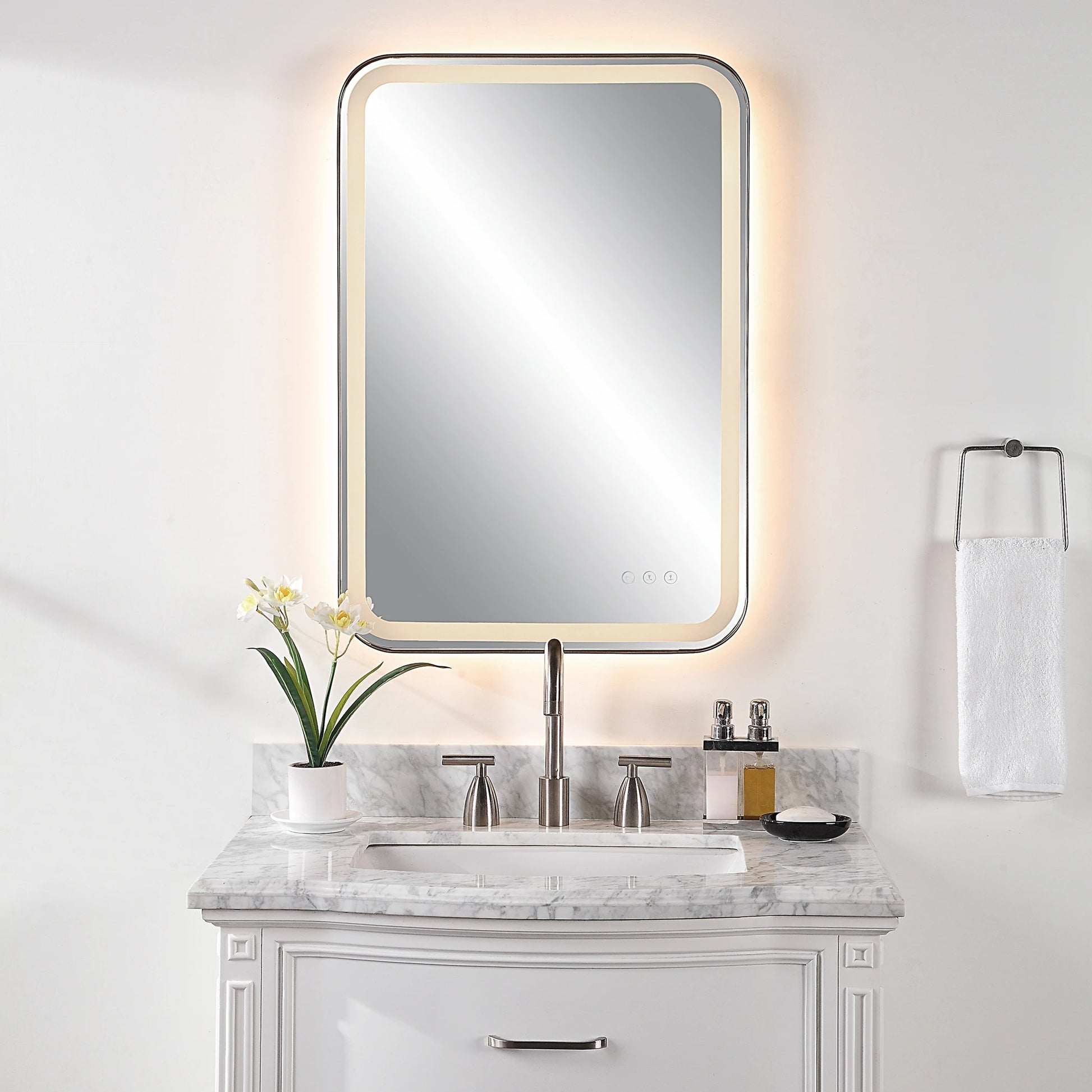 Crofton Lighted Vanity Mirror by Uttermost. Made from unique in a modern style.