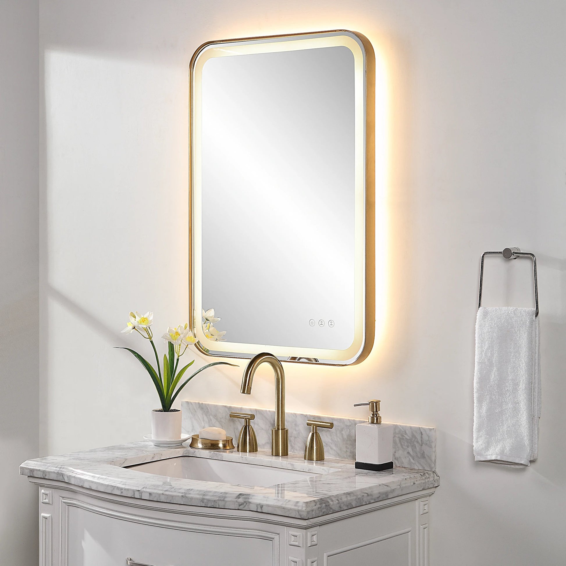 Crofton Lighted Vanity Mirror by Uttermost. Made from unique in a modern style.