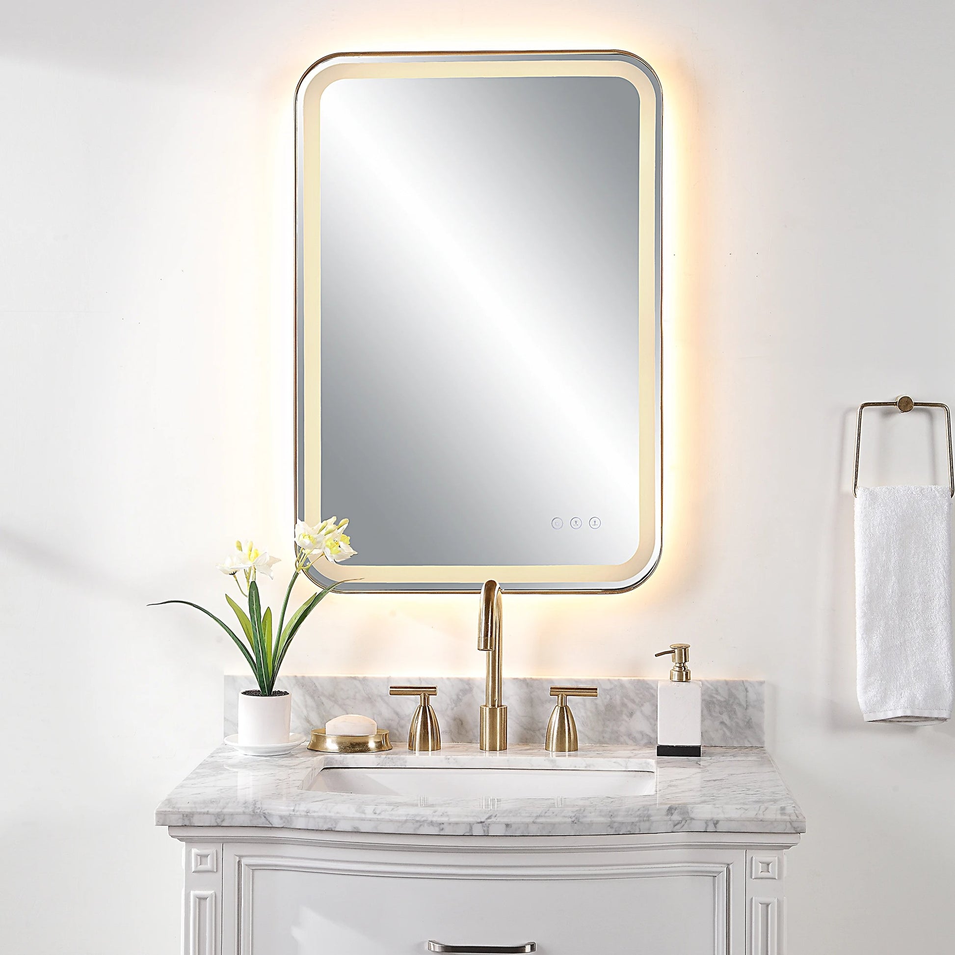 Crofton Lighted Vanity Mirror by Uttermost. Made from unique in a modern style.