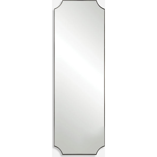 Lennox Tall Mirror by Uttermost in nickel. Made from metal, mdf, glass in a modern style.