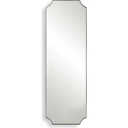 Lennox Tall Mirror by Uttermost in nickel. Made from metal, mdf, glass in a modern style.
