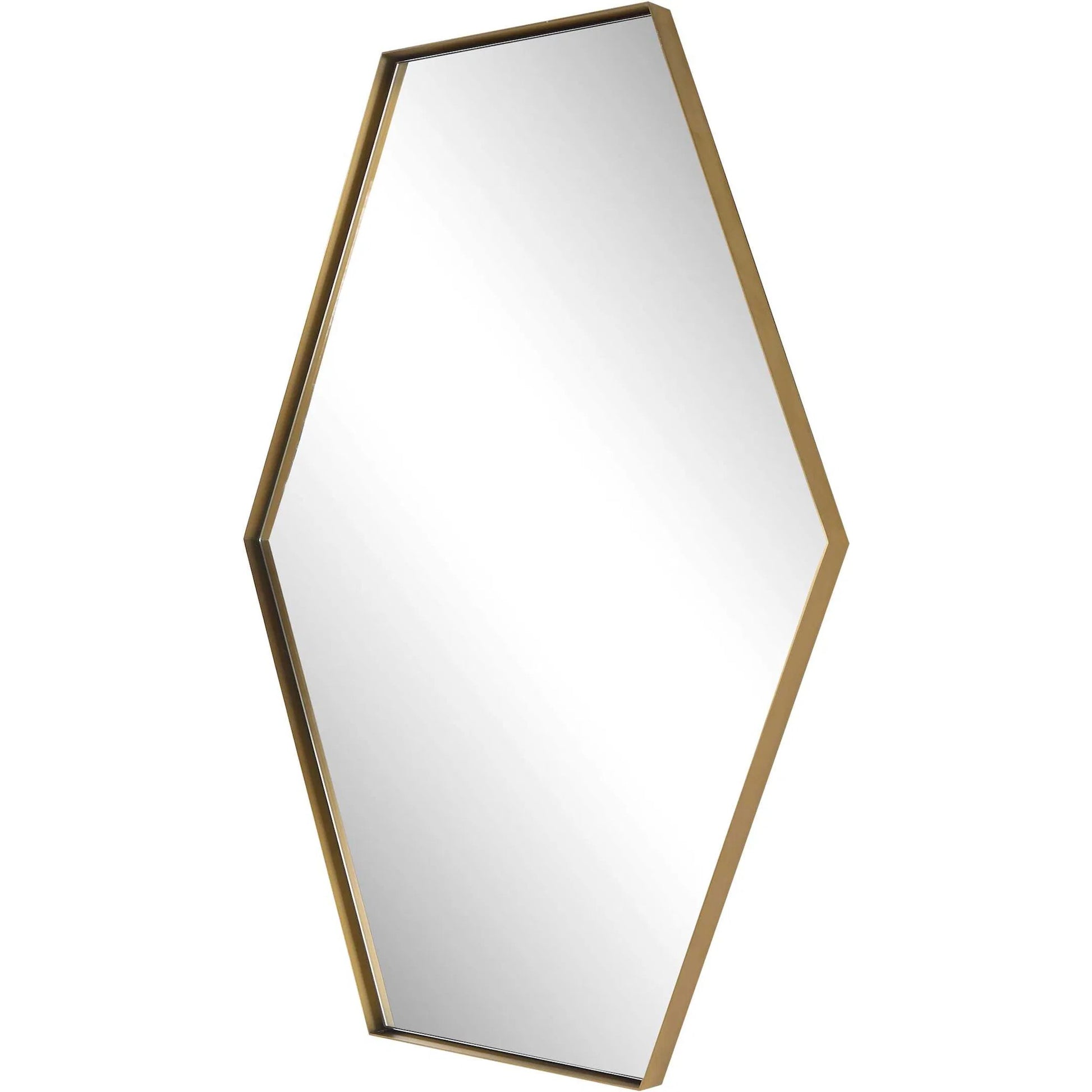 Ankara Mirror by Uttermost in brass. Made from metal, mdf, glass in a modern style.
