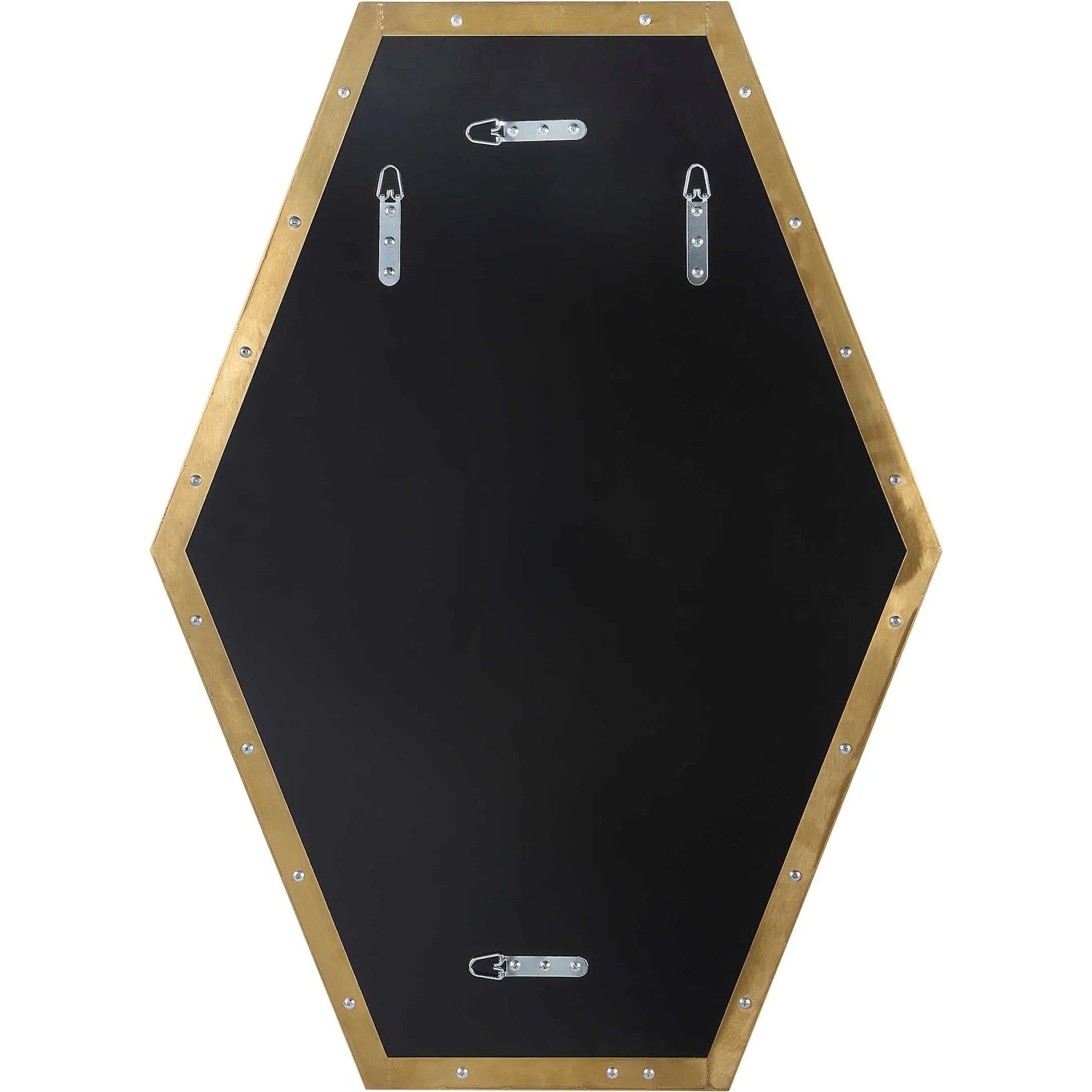 Ankara Mirror by Uttermost in brass. Made from metal, mdf, glass in a modern style.