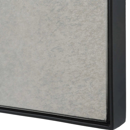 Puzzle Piece Mirror by Uttermost in black. Made from mirror, iron, mdf in a modern style.