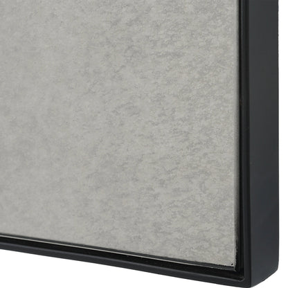 Puzzle Piece Mirror by Uttermost in black. Made from mirror, iron, mdf in a modern style.