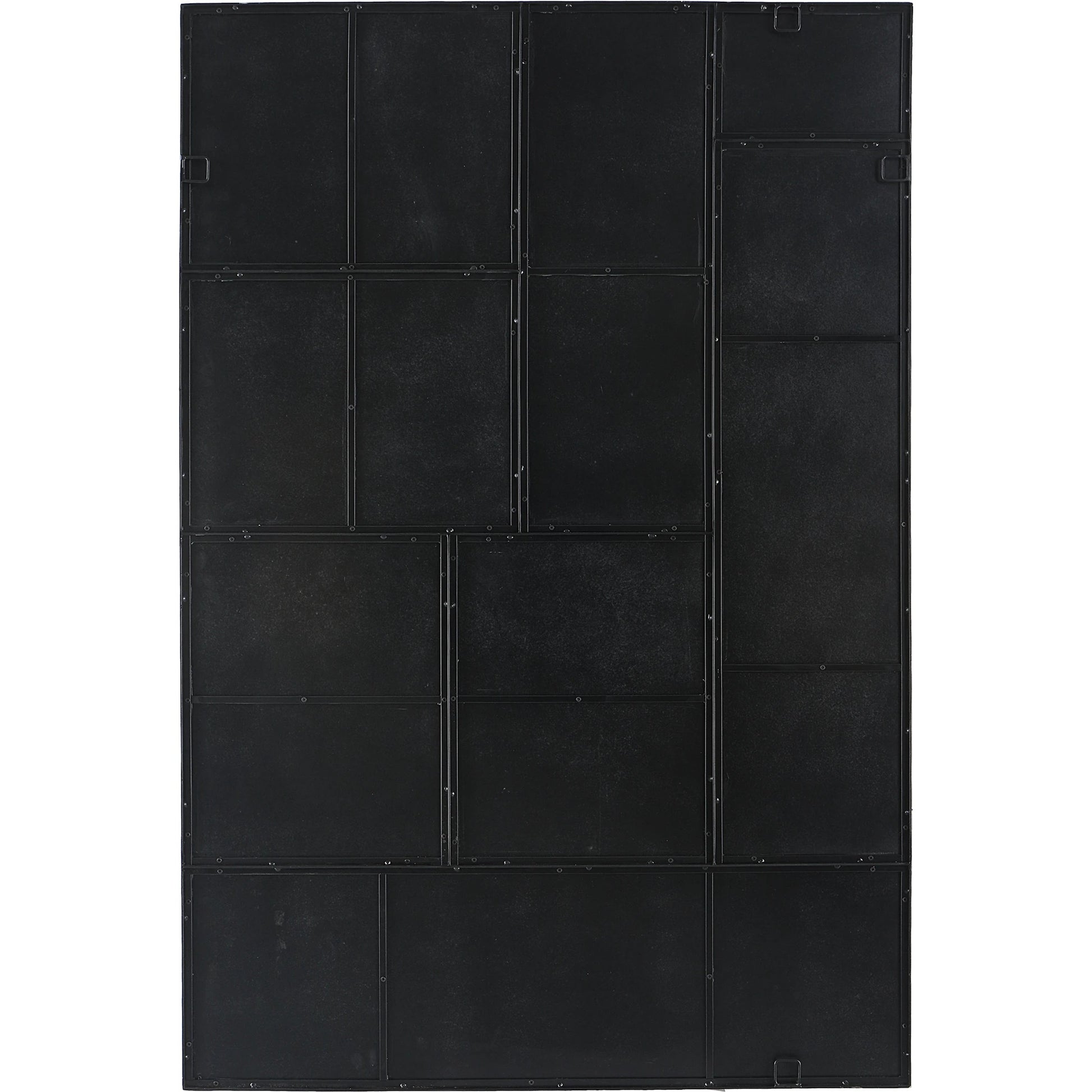 Puzzle Piece Mirror by Uttermost in black. Made from mirror, iron, mdf in a modern style.