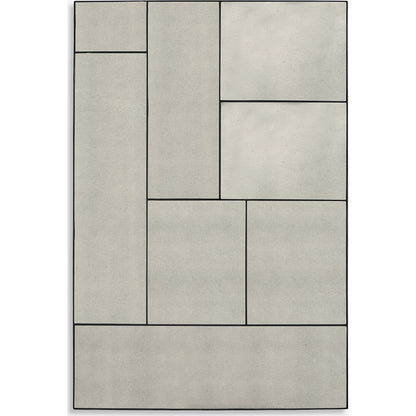 Puzzle Piece Mirror by Uttermost in black. Made from mirror, iron, mdf in a modern style.