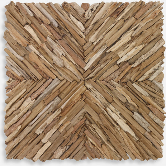 Outland Wood Wall Decor by Uttermost in natural weathered. Made from title tsca vi with mixwood in a modern style.