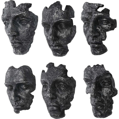 Self-Portrait Wall Decor by Uttermost in steel gray. Made from polyresin in a modern style.