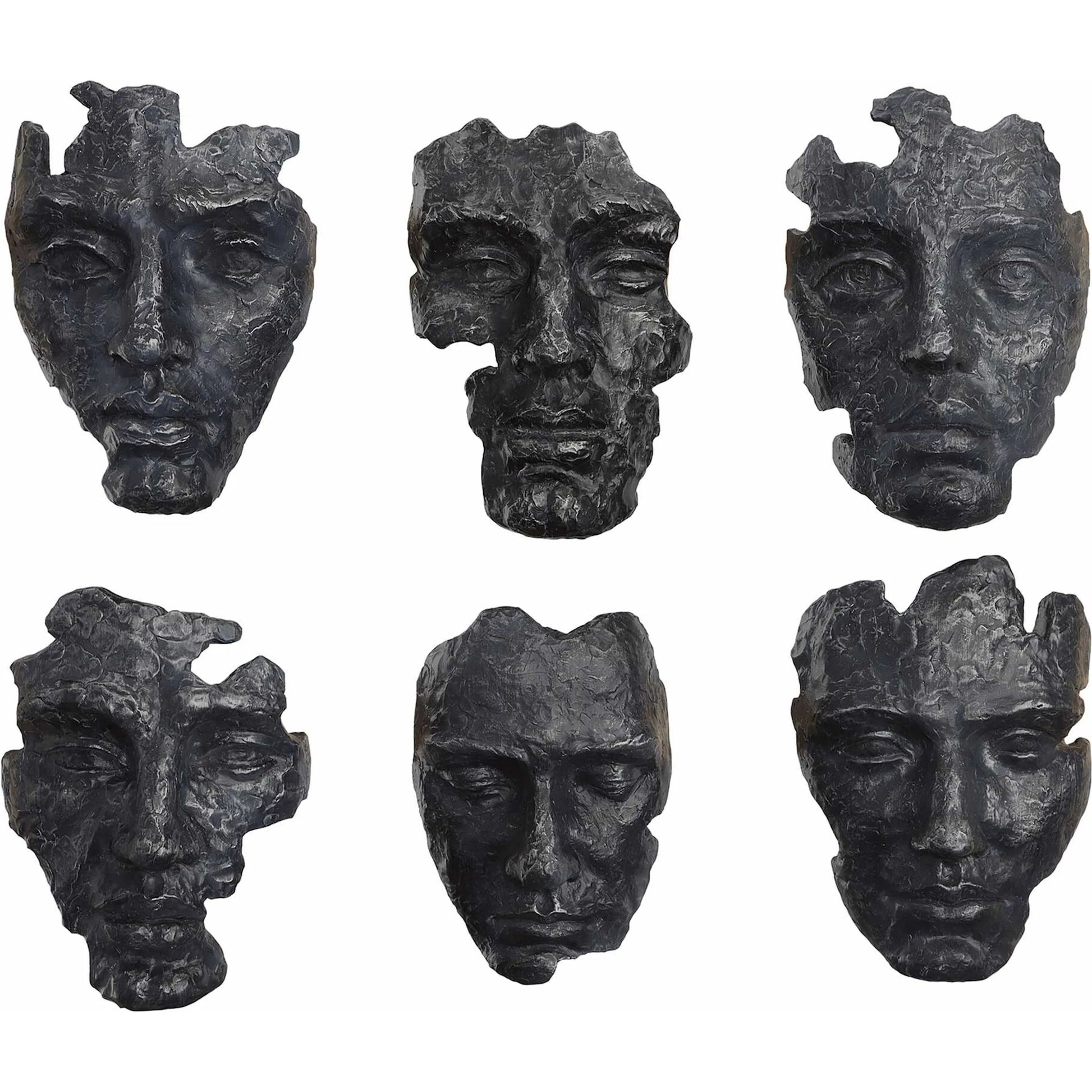 Self-Portrait Wall Decor by Uttermost in steel gray. Made from polyresin in a modern style.