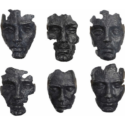 Self-Portrait Wall Decor by Uttermost in steel gray. Made from polyresin in a modern style.