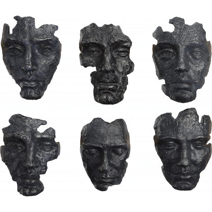 Self-Portrait Wall Decor by Uttermost in steel gray. Made from polyresin in a modern style.