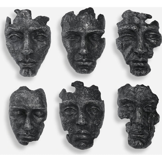 001 SI-1981155 | Primary Silo | Self-Portrait Wall Decor by Uttermost in steel gray. Made from polyresin in a modern style.