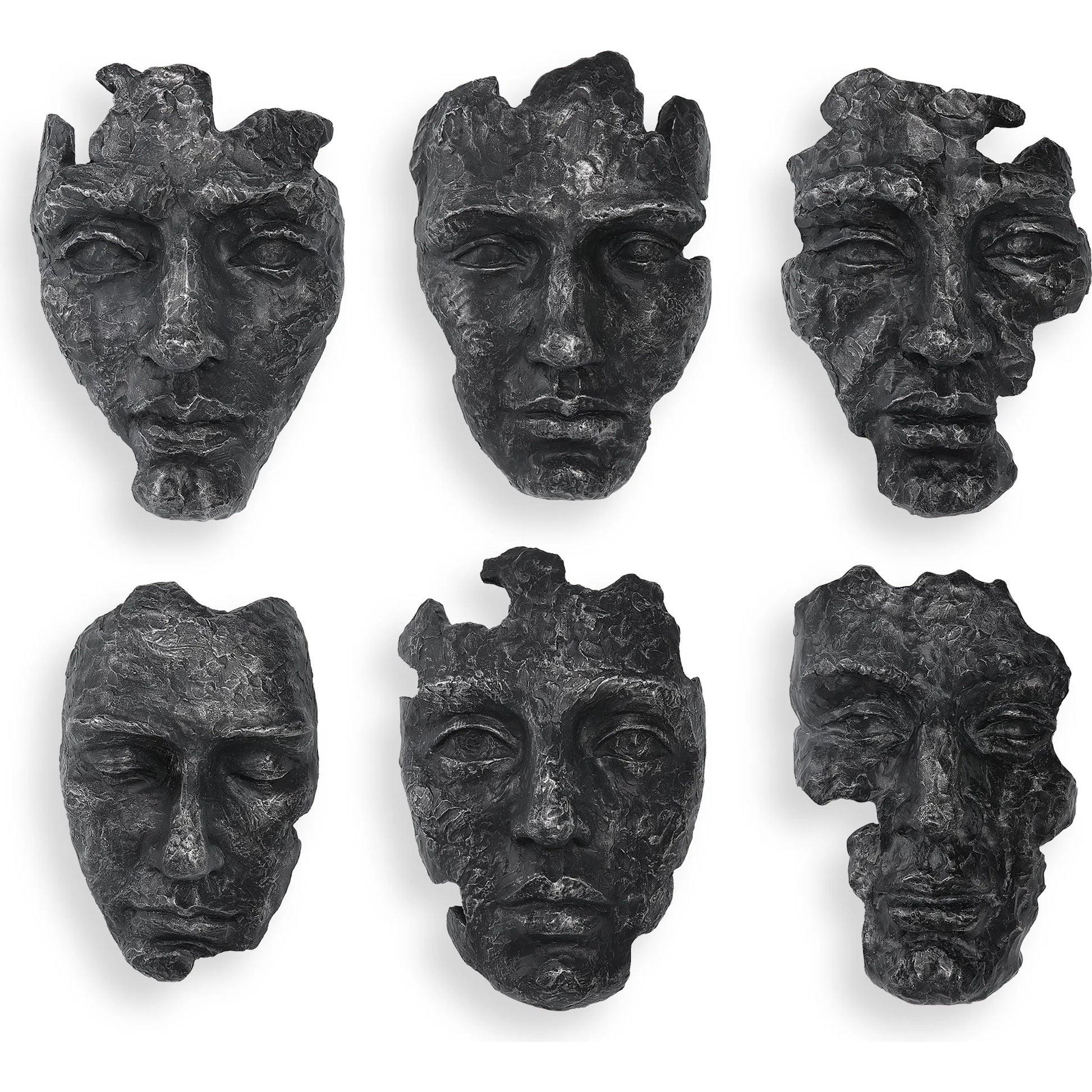 Self-Portrait Wall Decor by Uttermost in steel gray. Made from polyresin in a modern style.