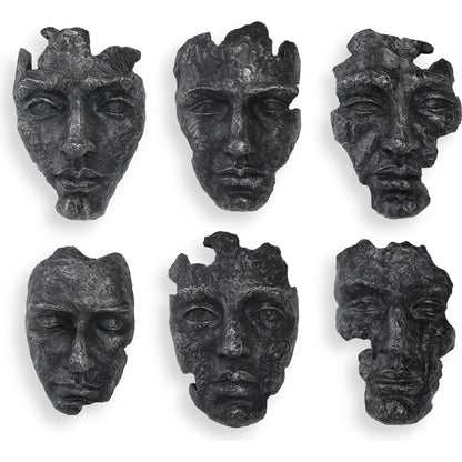 Self-Portrait Wall Decor by Uttermost in steel gray. Made from polyresin in a modern style.