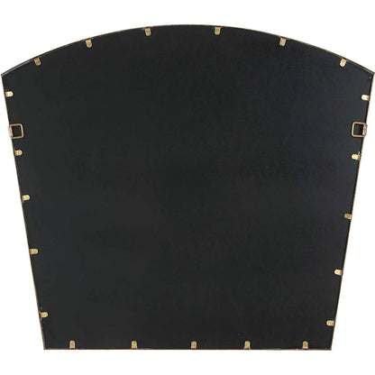 Boundary Arch Mirror by Uttermost in antiqued gold leaf. Made from iron, mdf, mirror in a modern style.