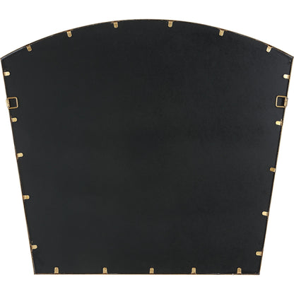 Boundary Arch Mirror by Uttermost in antiqued gold leaf. Made from iron, mdf, mirror in a modern style.