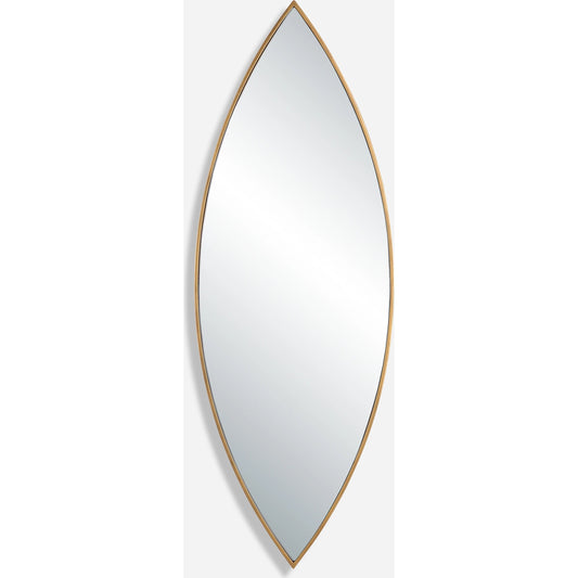 Ellipse Mirror by Uttermost in golden bronze. Made from iron, mirror in a modern style.