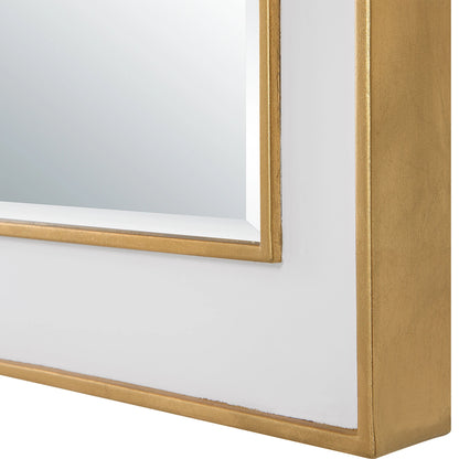 Crisanta Arch Mirror by Uttermost in gold. Made from mirror, iron, mdf in a modern style.