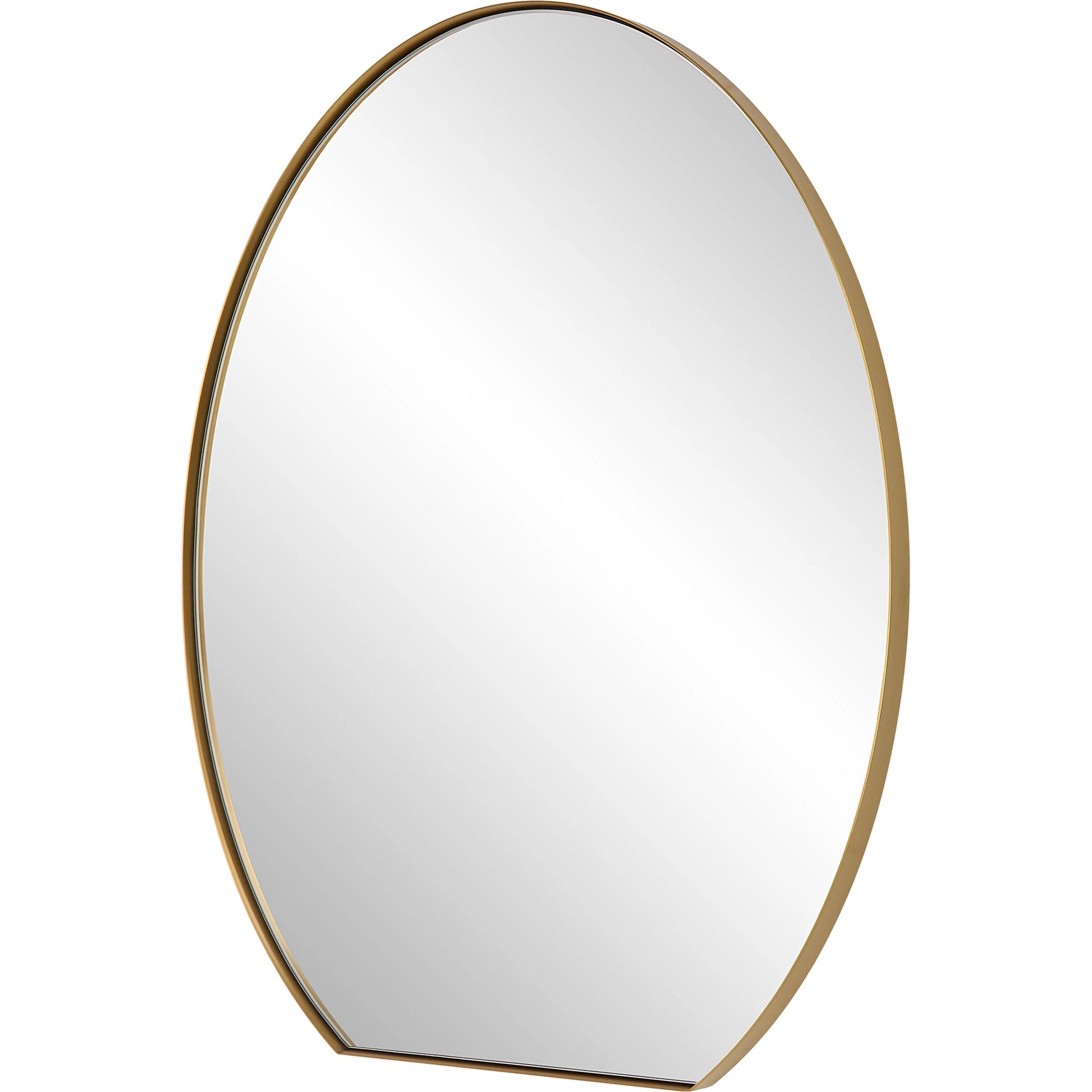 Cabell Oval Mirror by Uttermost in brass. Made from stainless steel, mdf, glass in a modern style.