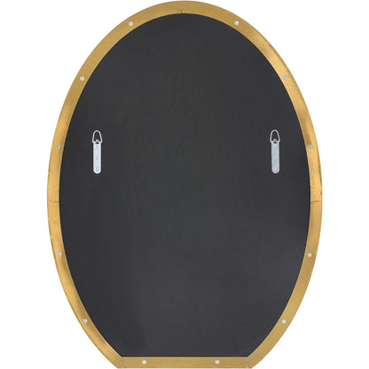 Cabell Oval Mirror by Uttermost in brass. Made from stainless steel, mdf, glass in a modern style.
