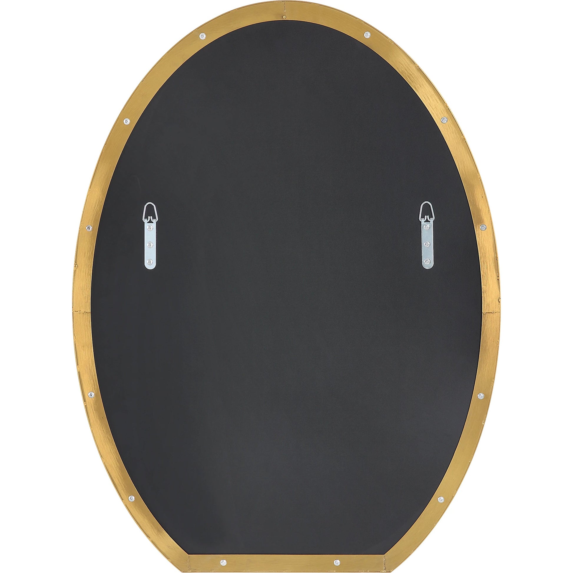 Cabell Oval Mirror by Uttermost in brass. Made from stainless steel, mdf, glass in a modern style.