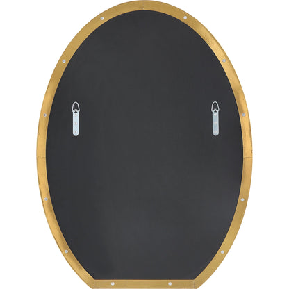 Cabell Oval Mirror by Uttermost in brass. Made from stainless steel, mdf, glass in a modern style.