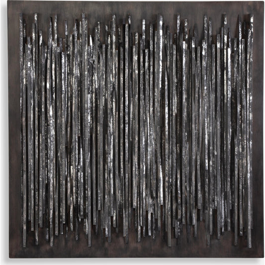 Emerge Modern Wall Decor by Uttermost in silver. Made from plywood, teak in a modern style.