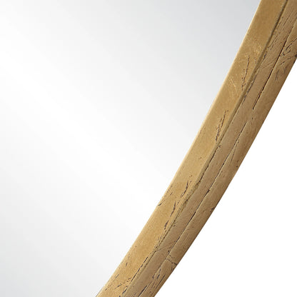 Junius Round Mirror by Uttermost in gold. Made from mirror, mdf, iron in a modern style.