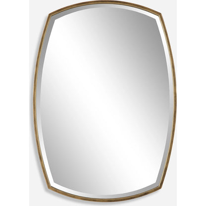 Varenna Vanity Mirror by Uttermost in gold. Made from iron, mirror, mdf in a modern style.