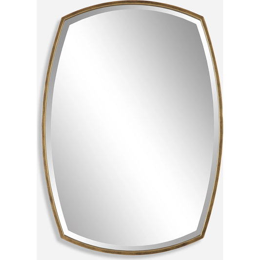 Varenna Vanity Mirror by Uttermost in gold. Made from iron, mirror, mdf in a modern style.