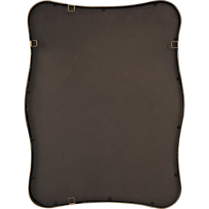 Pavia Curvy Vanity Mirror by Uttermost in gold. Made from iron, mirror, mdf in a modern style.