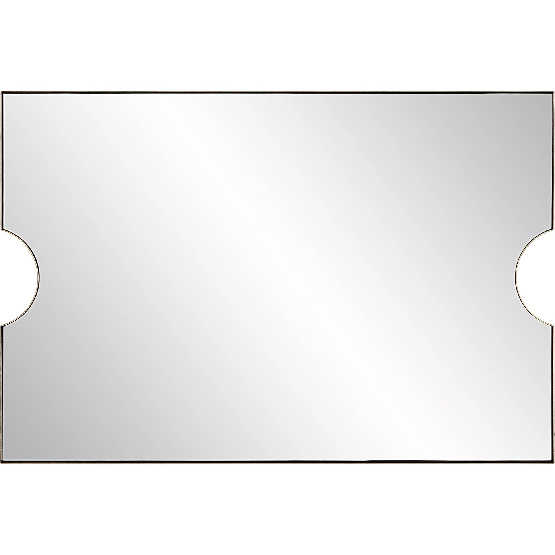 Ticket Vanity Mirror by Uttermost in gold. Made from iron, mirror, mdf in a modern style.