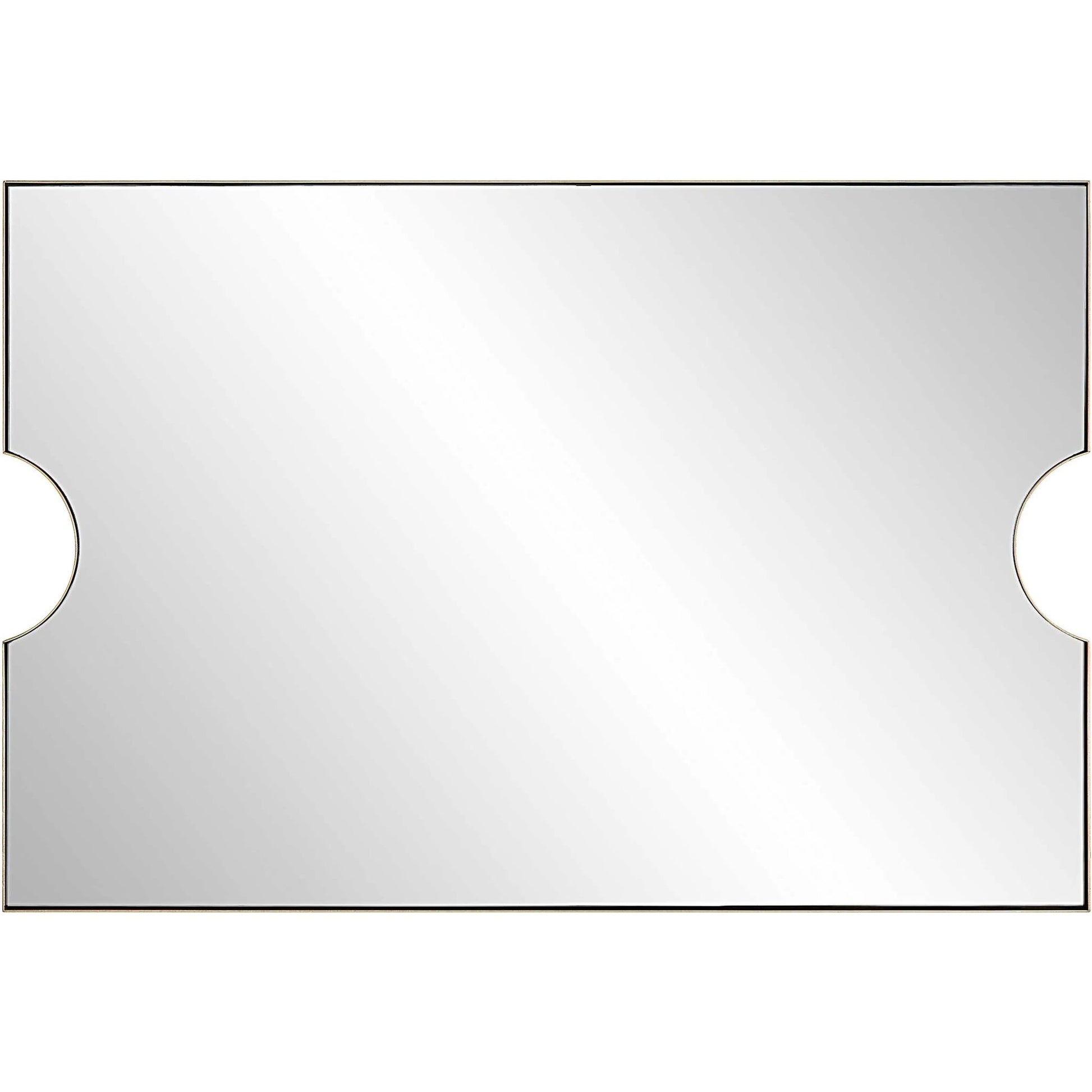 Ticket Vanity Mirror by Uttermost in gold. Made from iron, mirror, mdf in a modern style.