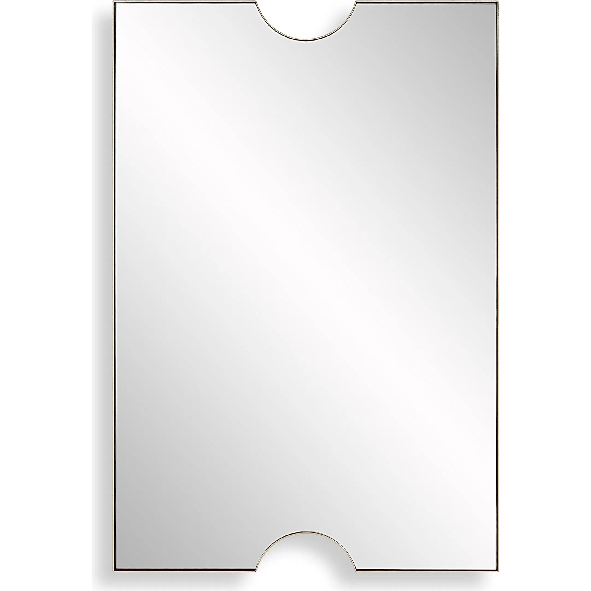 Ticket Vanity Mirror by Uttermost in gold. Made from iron, mirror, mdf in a modern style.