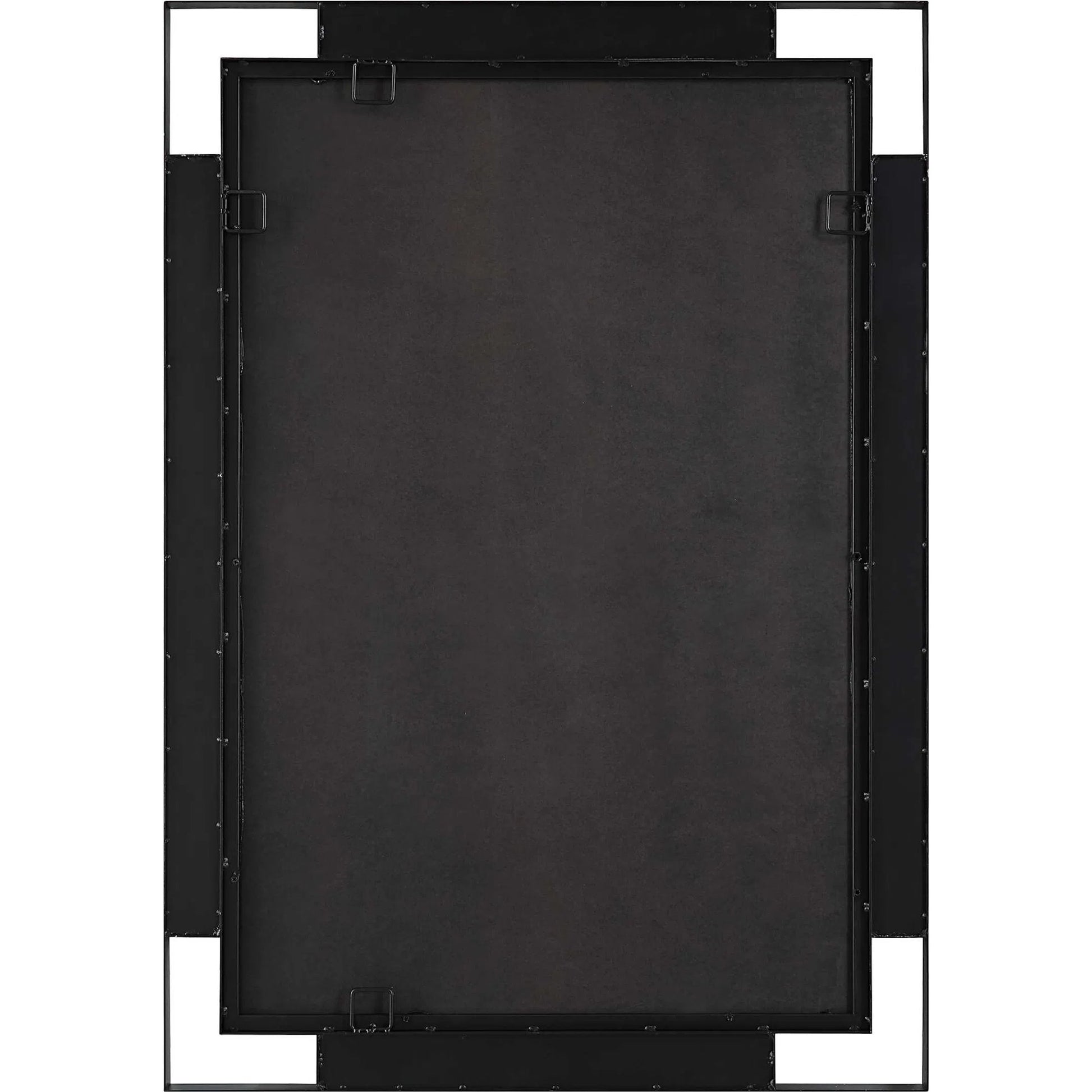 Stellan Mirror by Uttermost in black. Made from mirror, mdf, iron in a modern style.