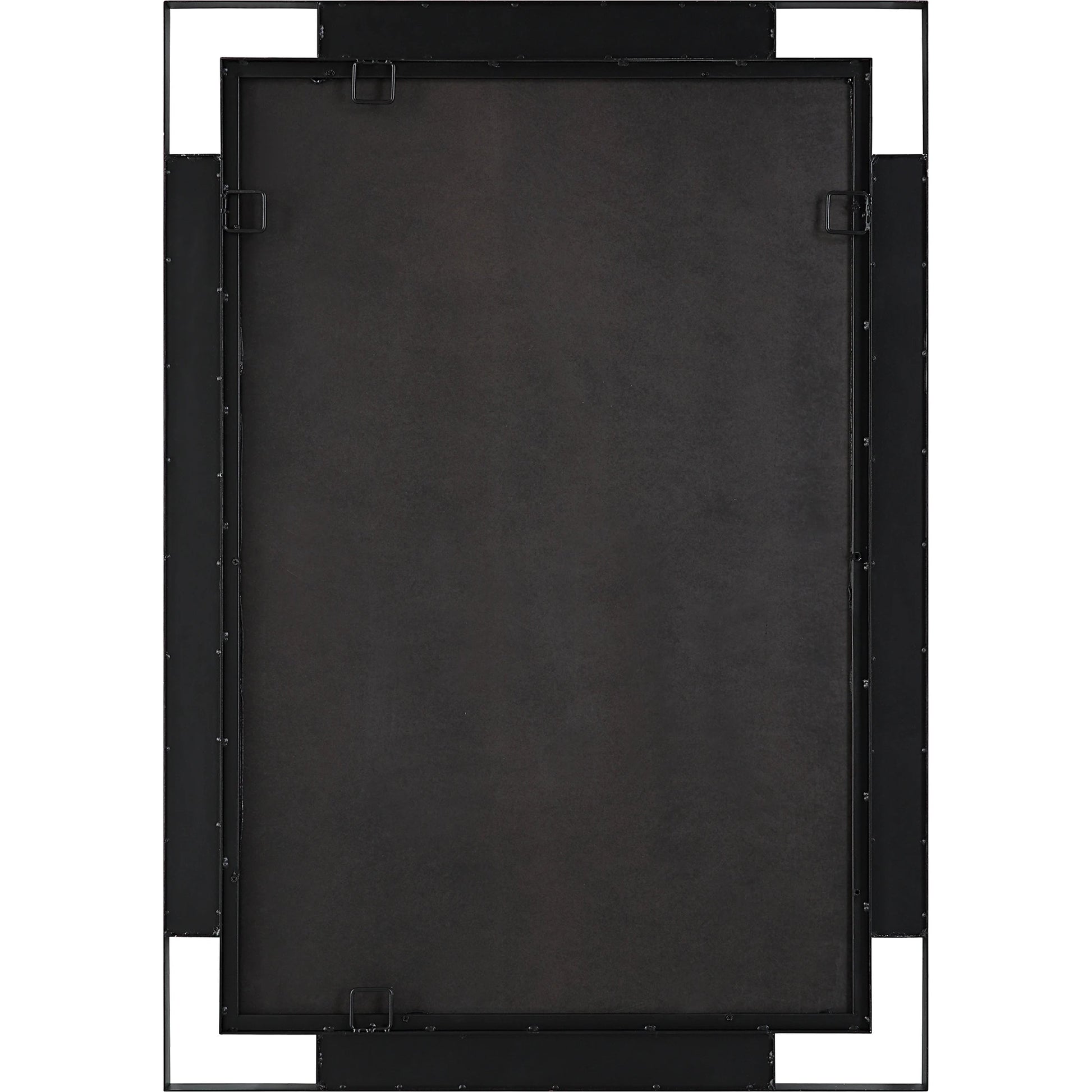 Stellan Mirror by Uttermost in black. Made from mirror, mdf, iron in a modern style.