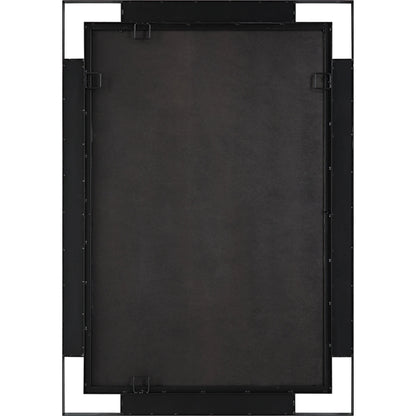 Stellan Mirror by Uttermost in black. Made from mirror, mdf, iron in a modern style.